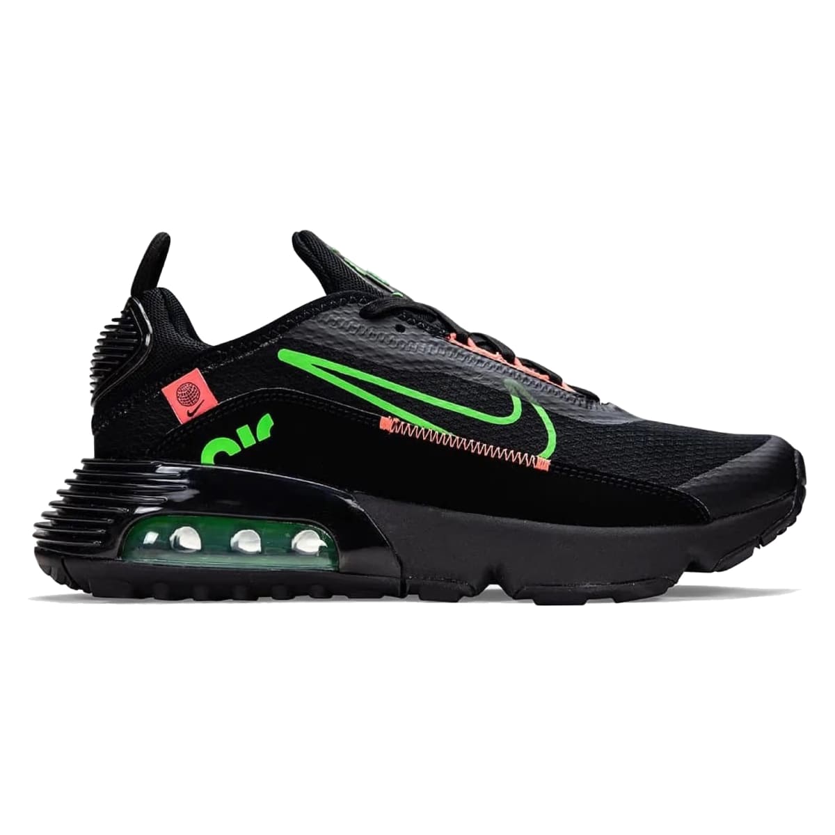 Nike Air Max 2090 Black Green Strike Crimson GS Sneaker Squad