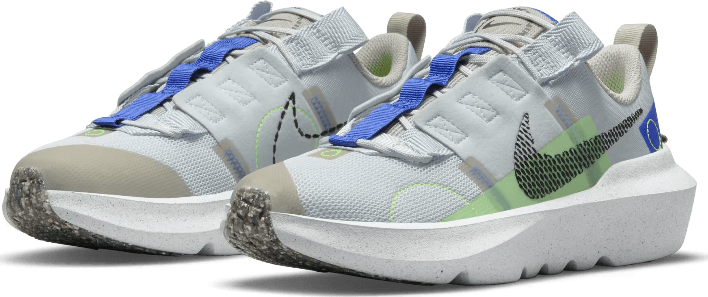 Nike Crater Impact Pure Platinum Electric Green (GS)
