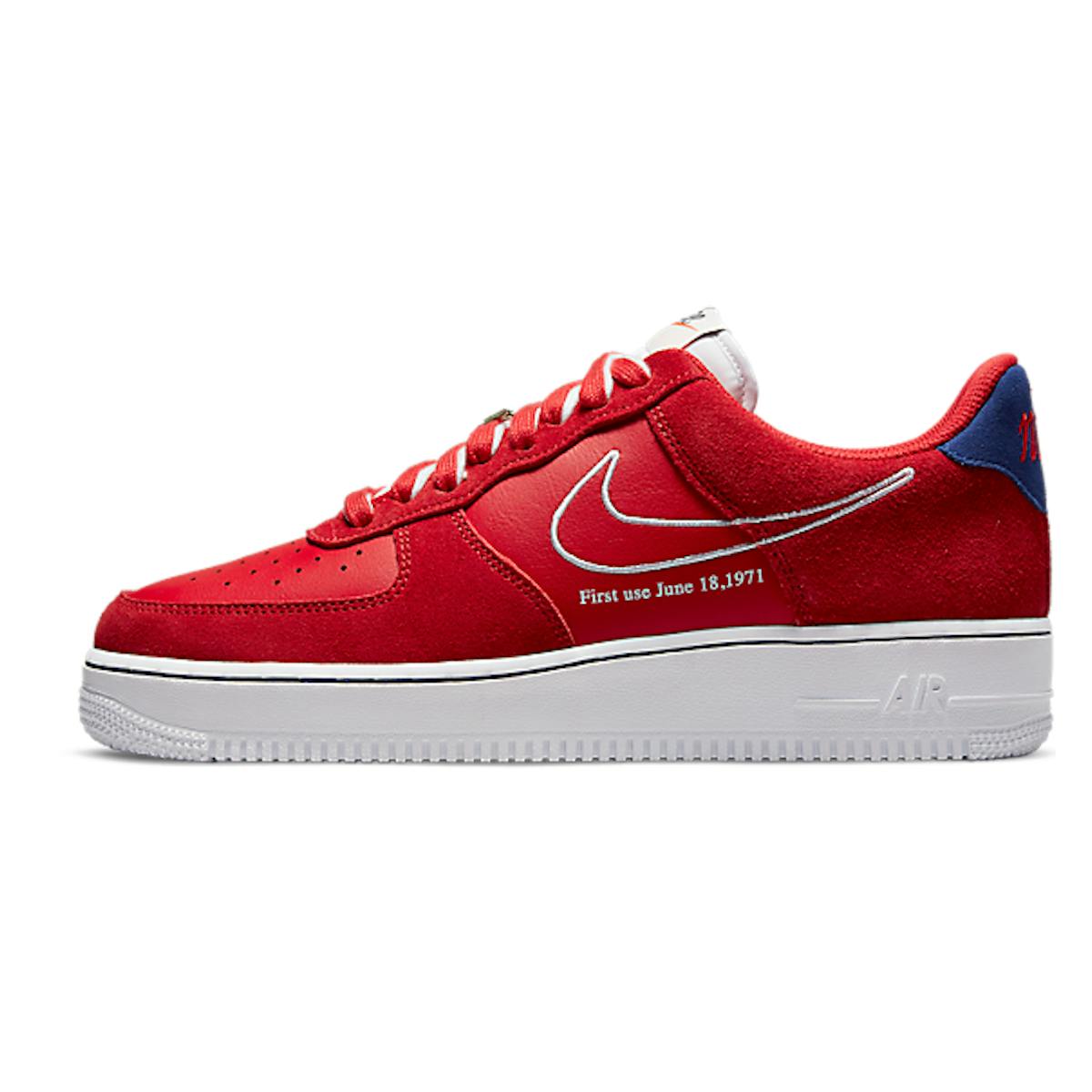 Nike Air Force 1 07 LV8 University Red - First Use
