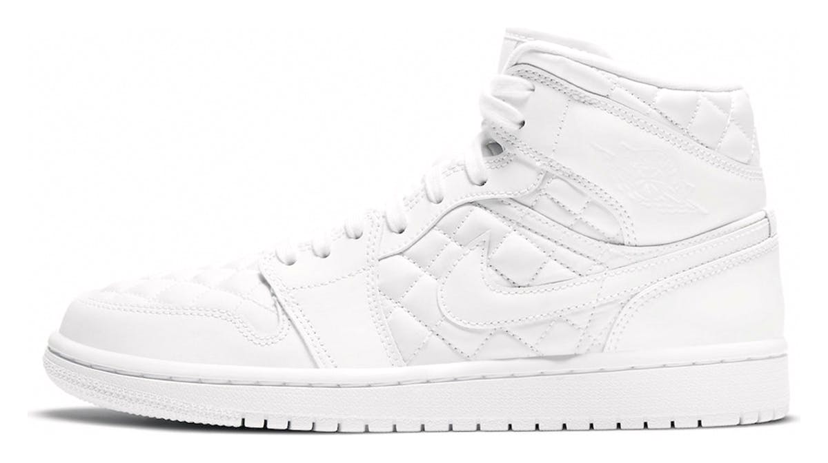 Air Jordan 1 Mid SE White Quilted