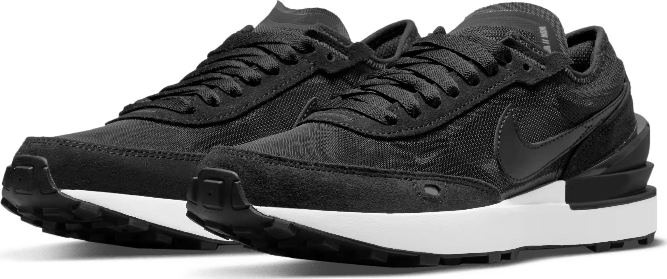 Nike Waffle One Black White Orange Black (GS)