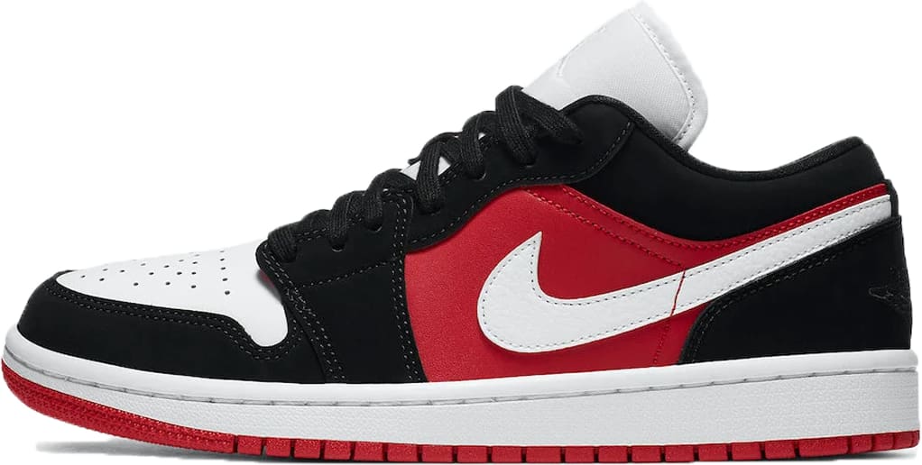 Air Jordan 1 WMNS Low Black White Gym Red DC0774 016 Sneaker Squad