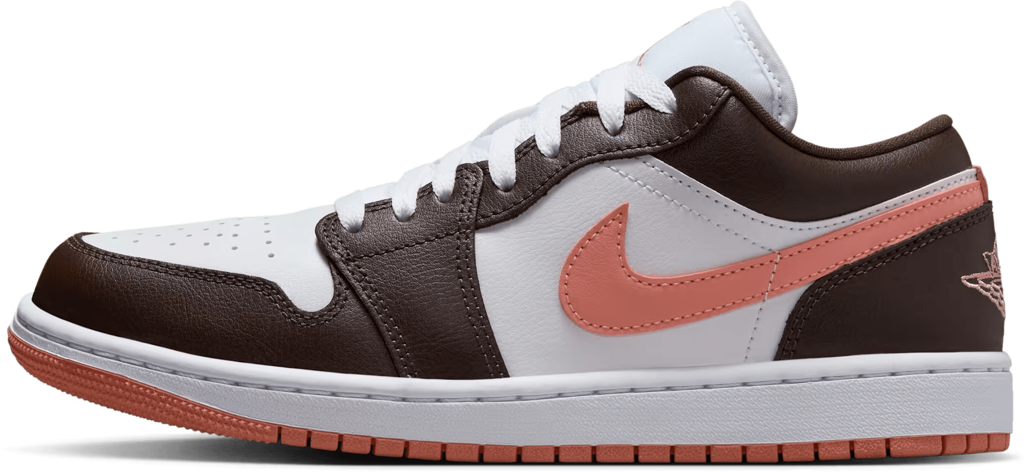 Air Jordan 1 Low Wmns "White Baroque Brown"