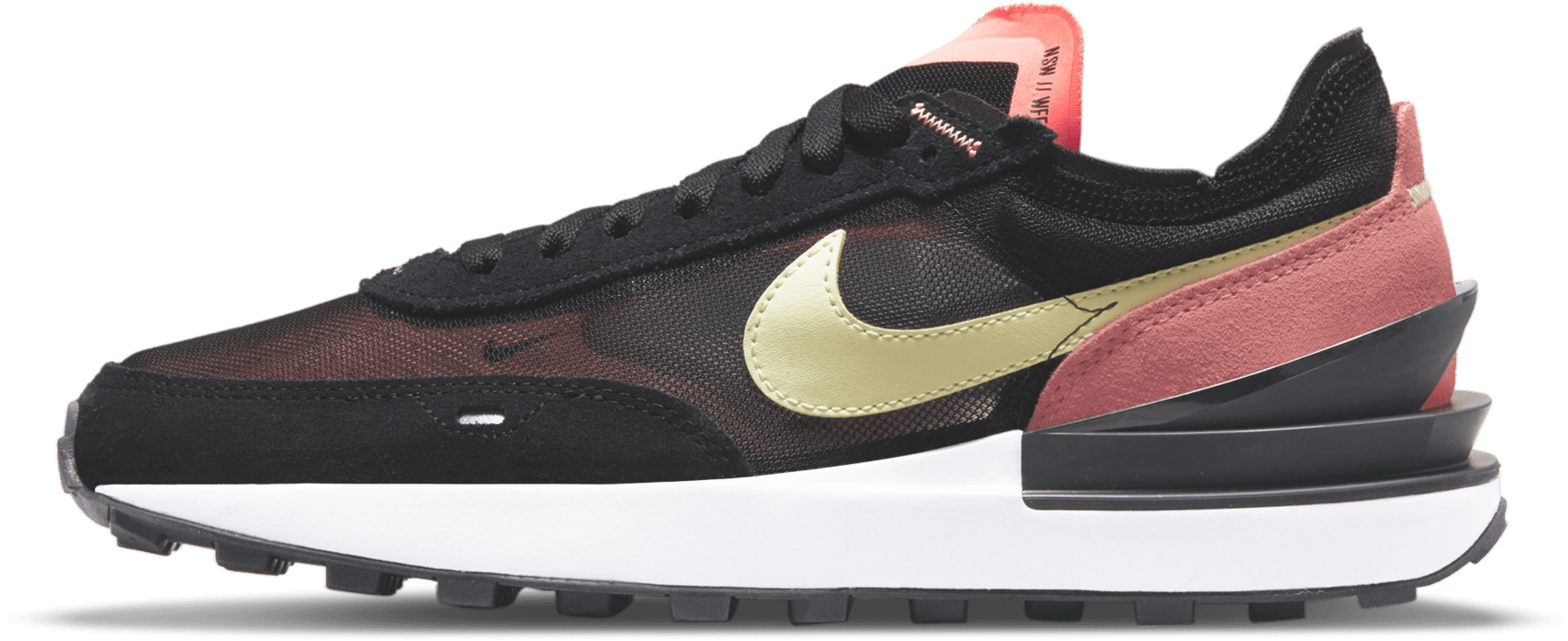 Nike Waffle One Black Lime Ice Magic Ember (Women's)