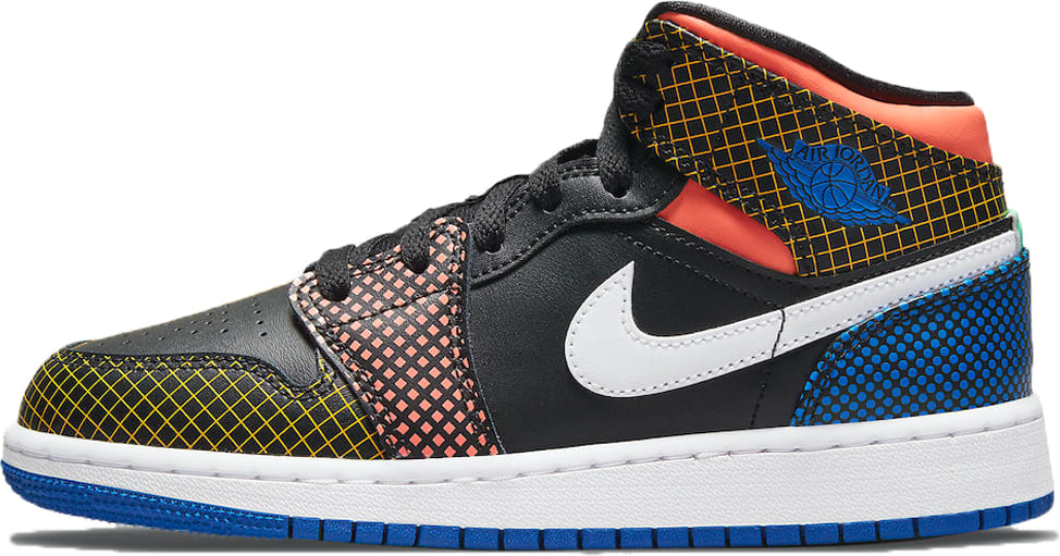 Air Jordan 1 Mid MMD Multi-Color Grid (GS)