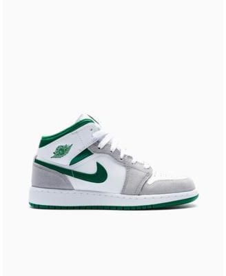 Air Jordan 1 Mid SE White Pine Green Smoke Grey (GS)