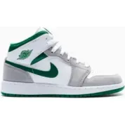 Air Jordan 1 Mid SE White Pine Green Smoke Grey (GS)