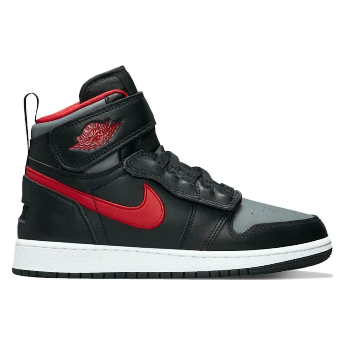 Air Jordan 1 Flyease Black Gym Red Smoke Grey (GS)