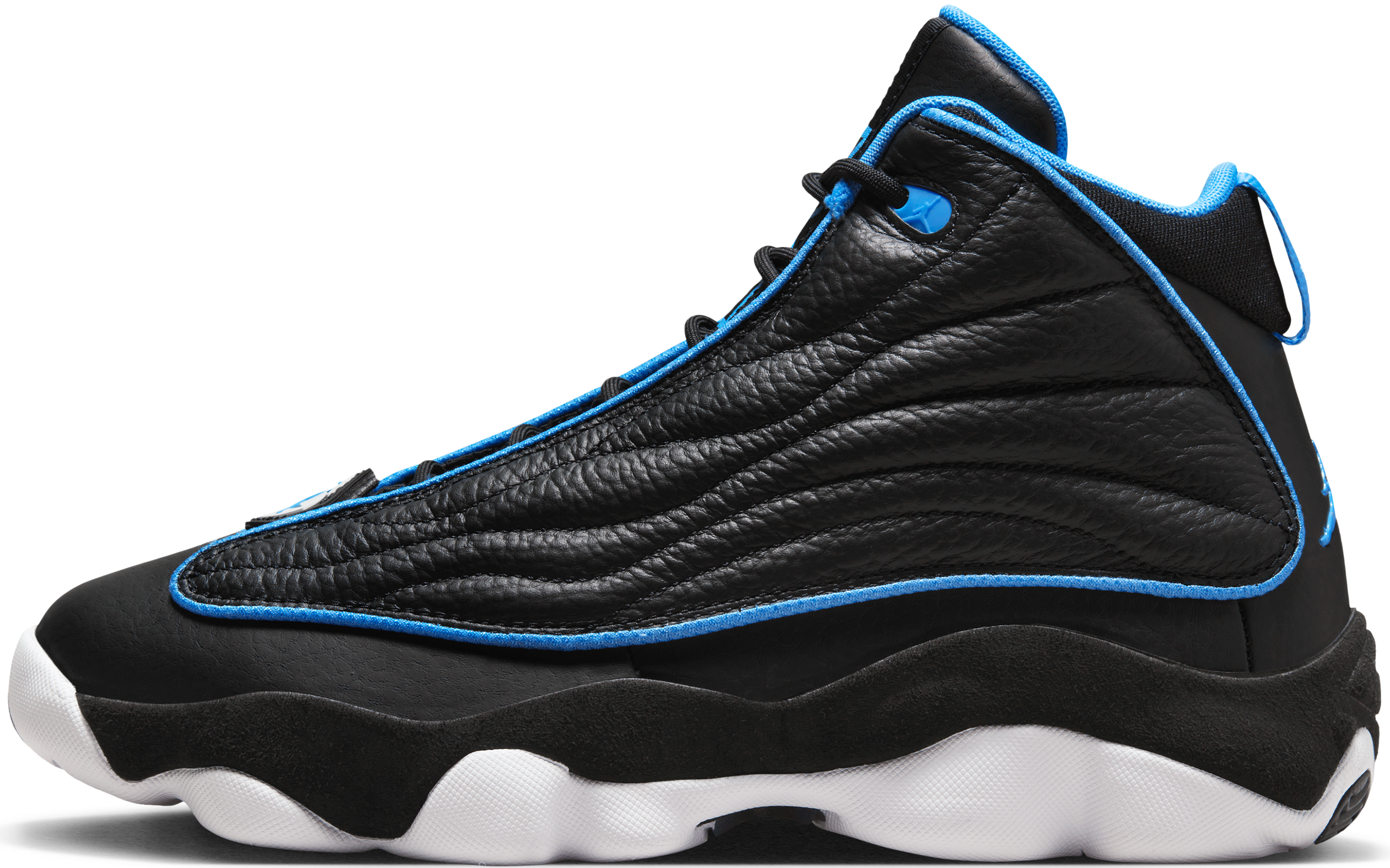 Jordan pro strong blue top and orange