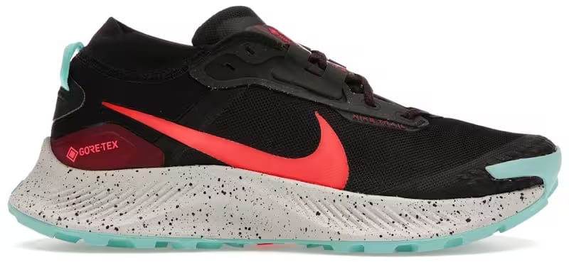 Nike Pegasus Trail 3 Gore-Tex Black Dynamic Turquoise Bright Crimson