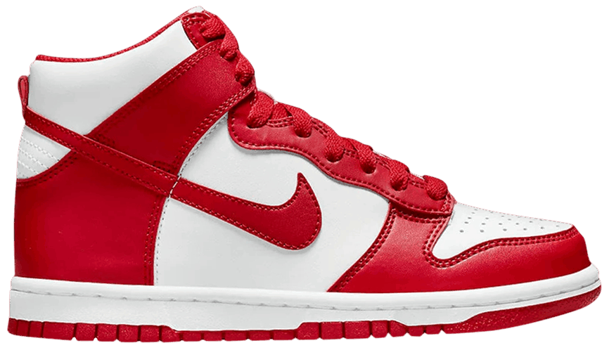 nike dunk high university red release date