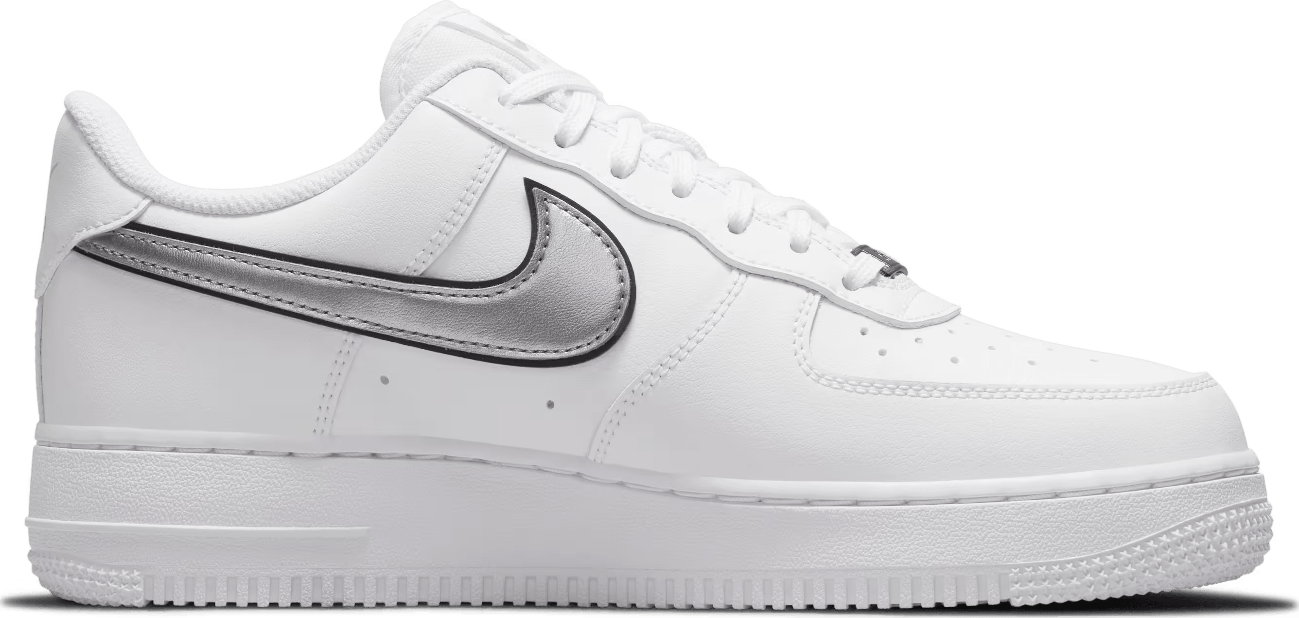 Nike Air Force 1 Low '07 Essential White Metallic Silver Black (W)