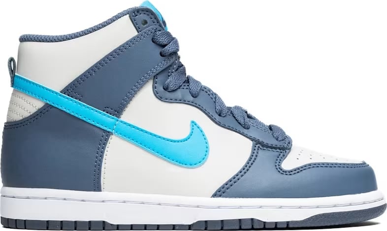 Nike Dunk High Light Bone Diffused Blue (PS)