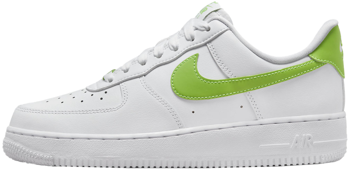 Nike air force 1 top dames groen