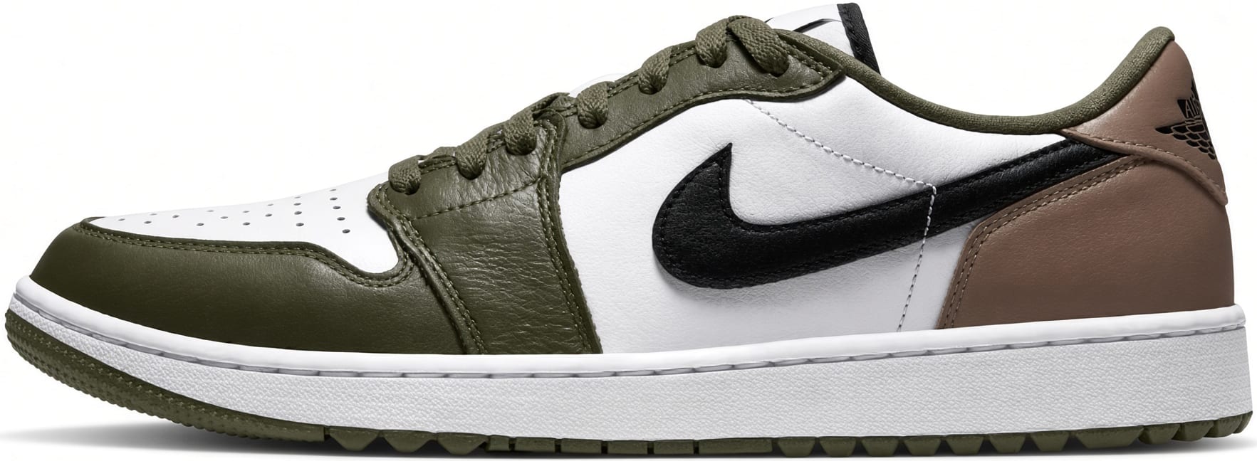 Air Jordan 1 Low Golf "White Medium Olive Khaki"