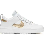 Nike Dunk Low Disrupt White Metallic Gold (Women's)