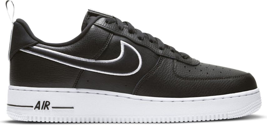 Nike Air Force 1 Patches Black White
