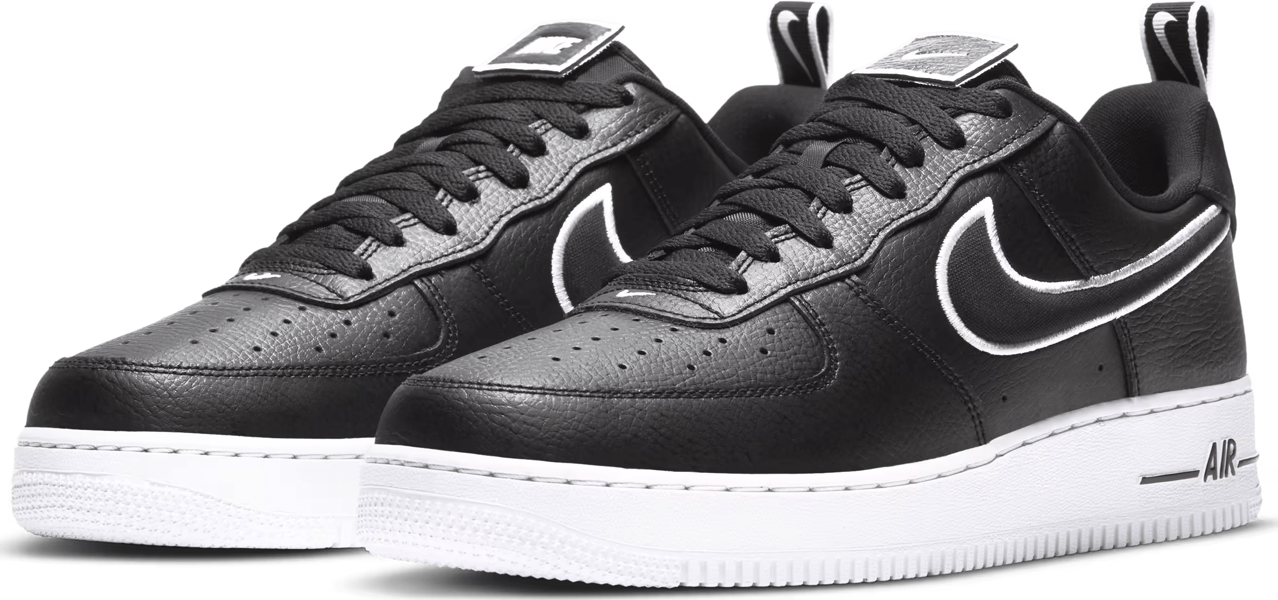 Nike Air Force 1 Patches Black White