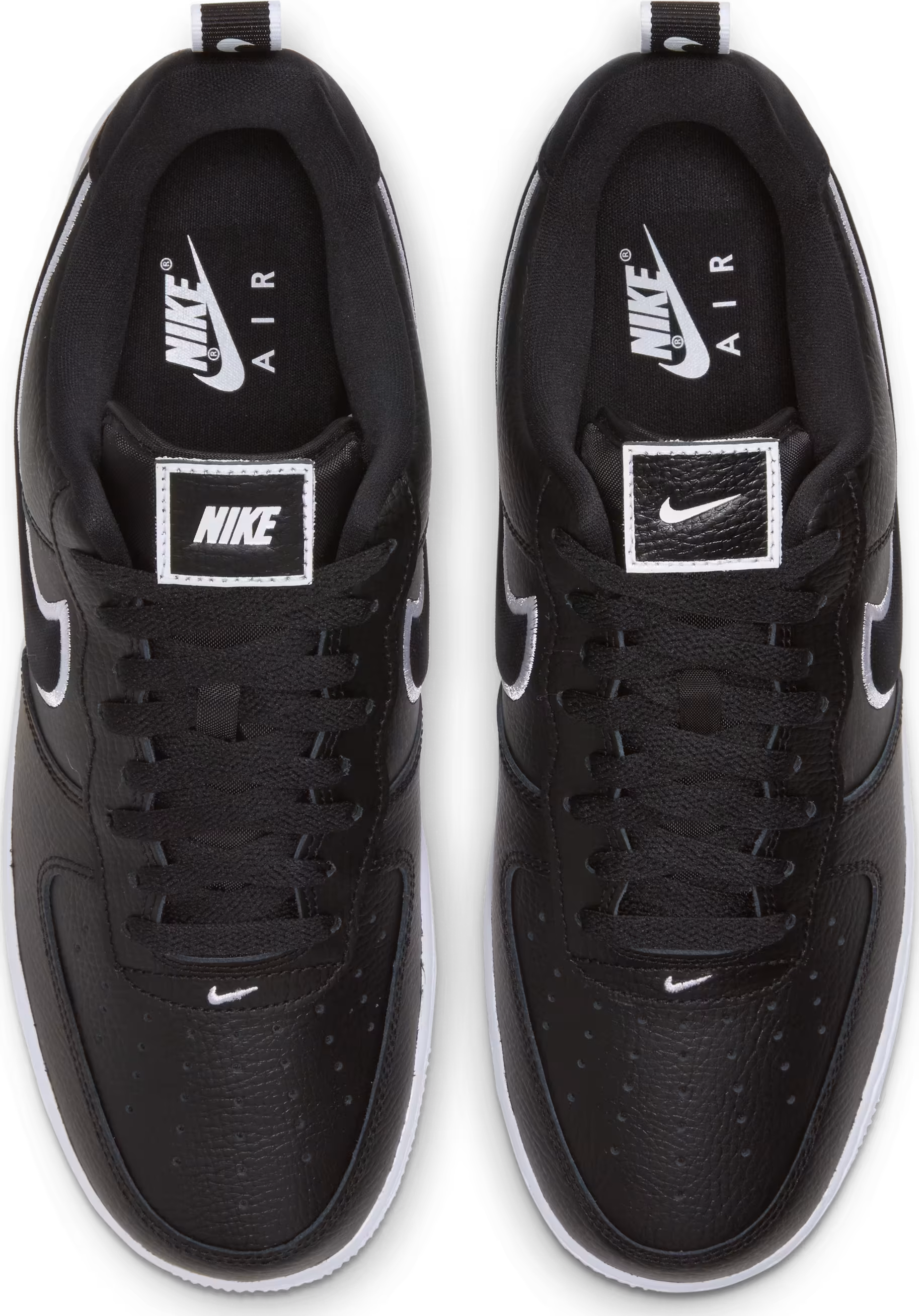 Nike Air Force 1 Patches Black White