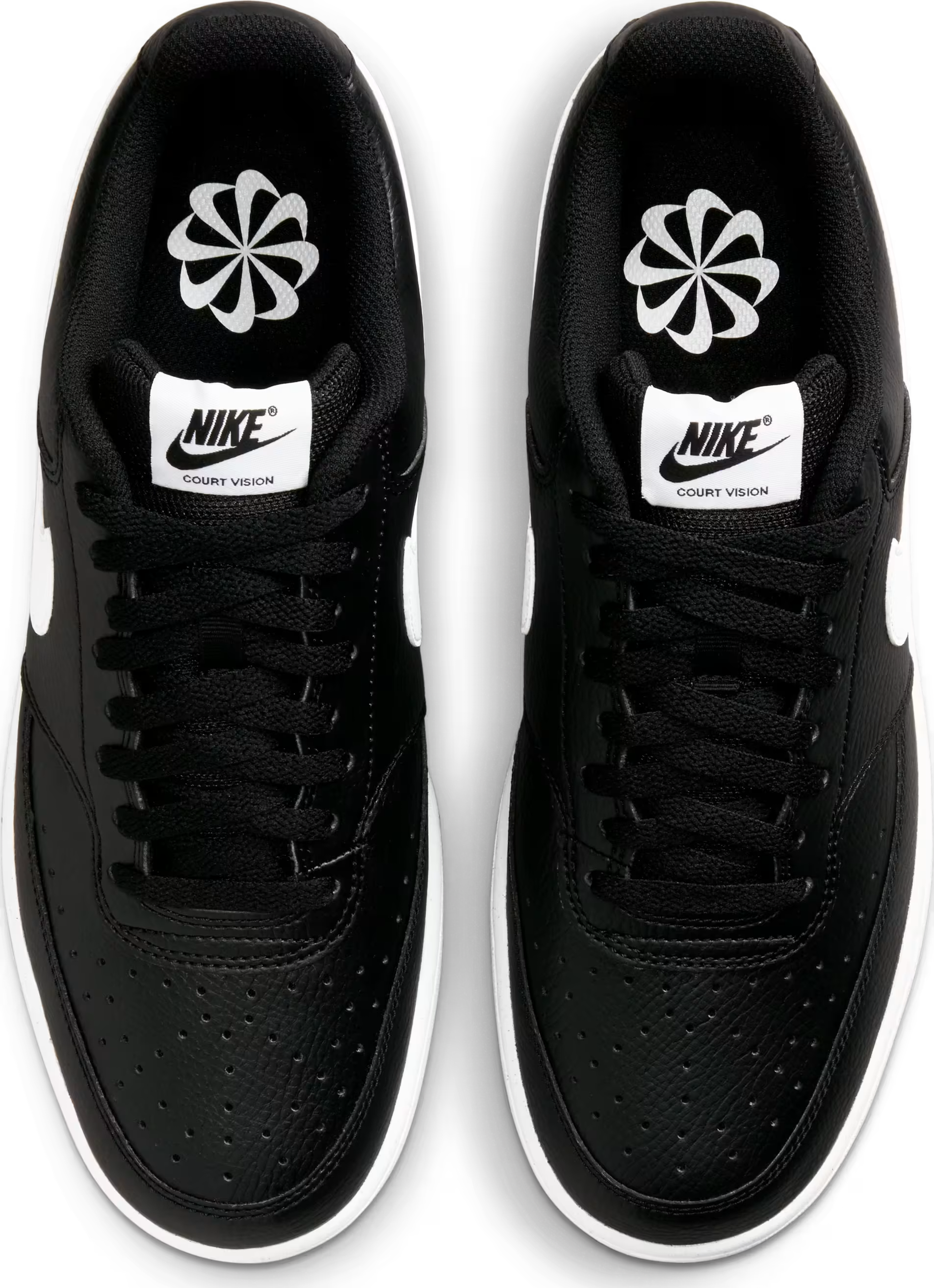 Nike Court Vision Low Next Nature Black White Brand New