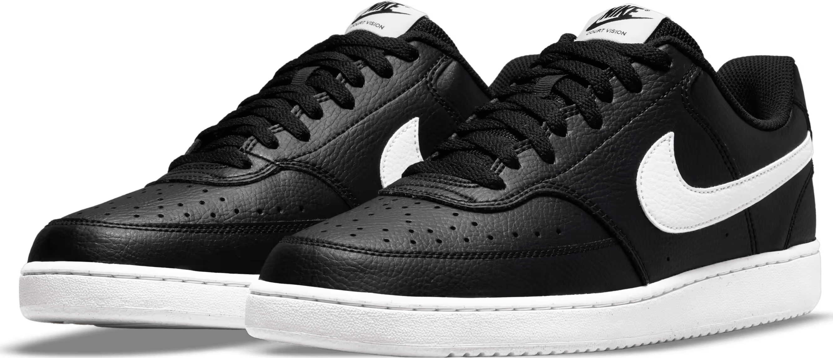 Nike Court Vision Low Next Nature Black White Brand New