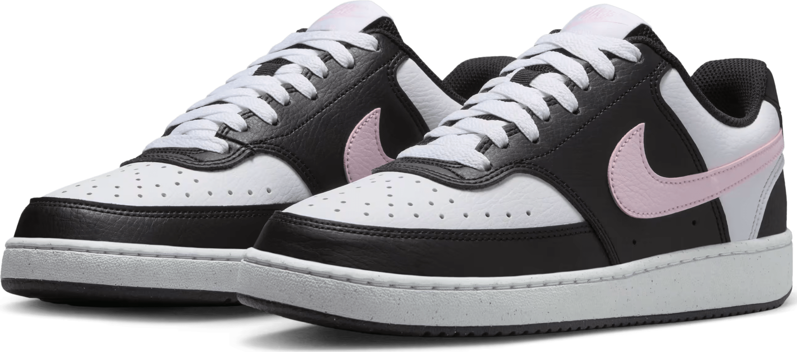Nike Court Vision Low Next Nature Black White Pink Foam (Women's)