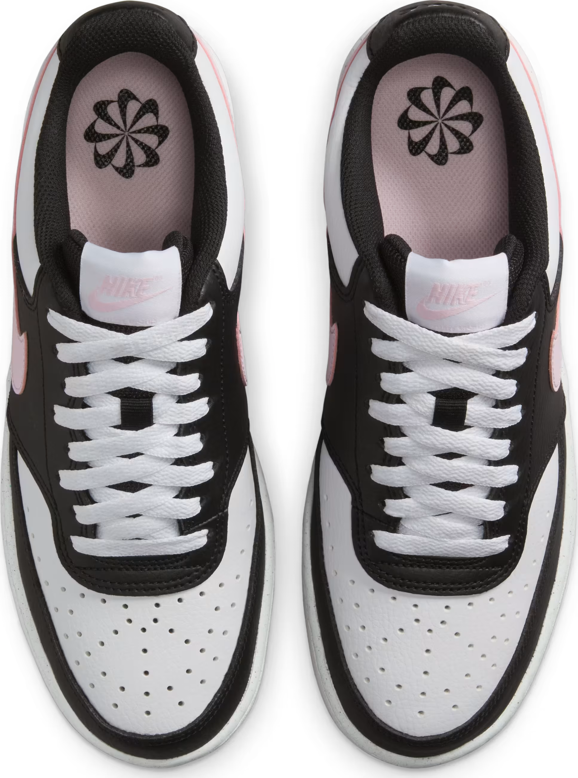 Nike Court Vision Low Next Nature Black White Pink Foam (Women's)