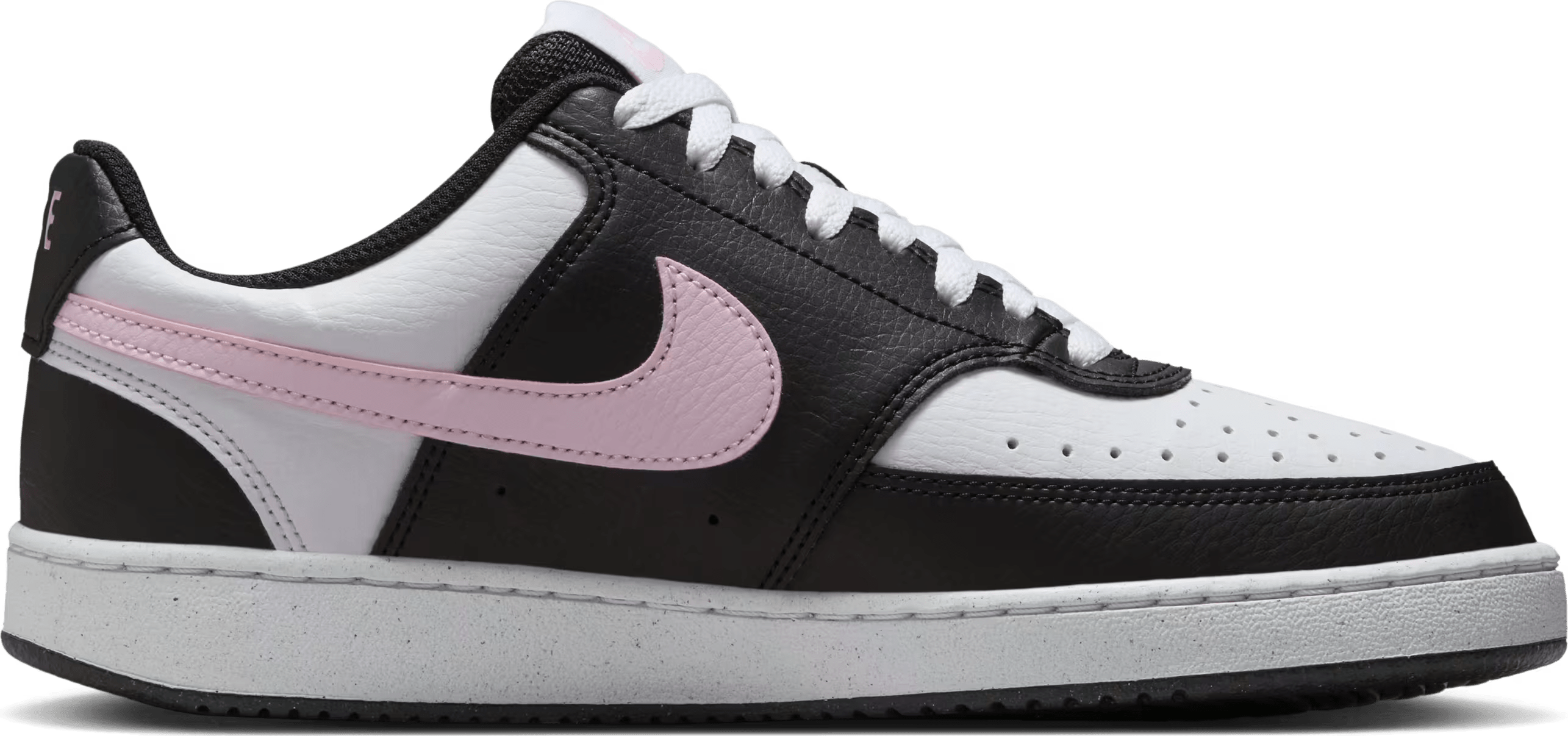 Nike Court Vision Low Next Nature Black White Pink Foam (Women's)
