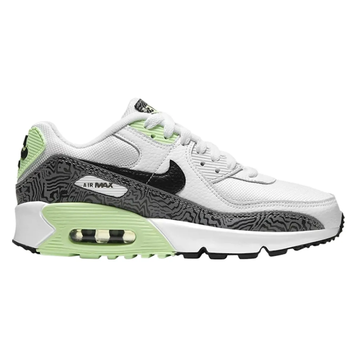 Nike Air Max 90 White Grey Volt (GS)