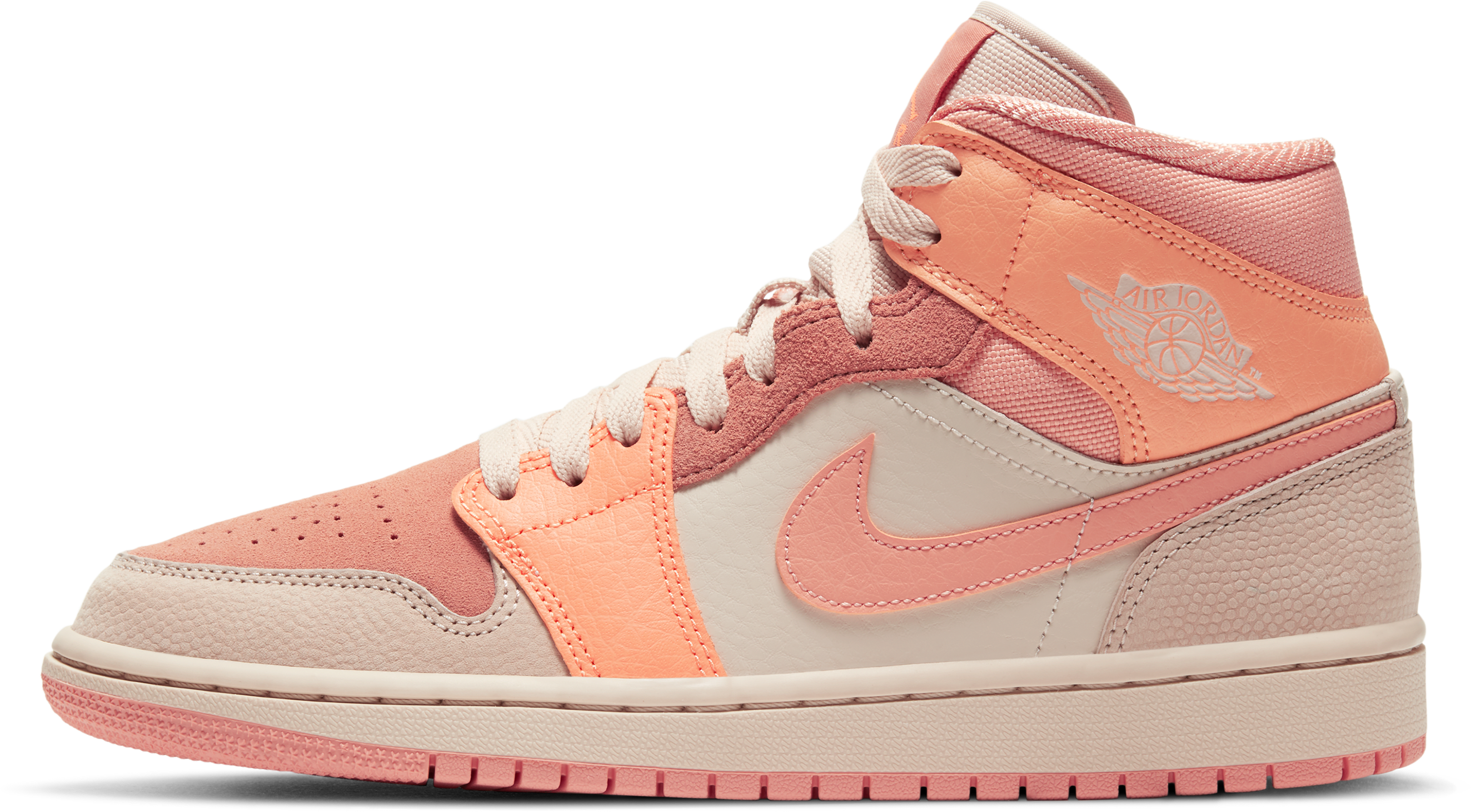 Air Jordan 1 Mid Wmns "Apricot Orange"