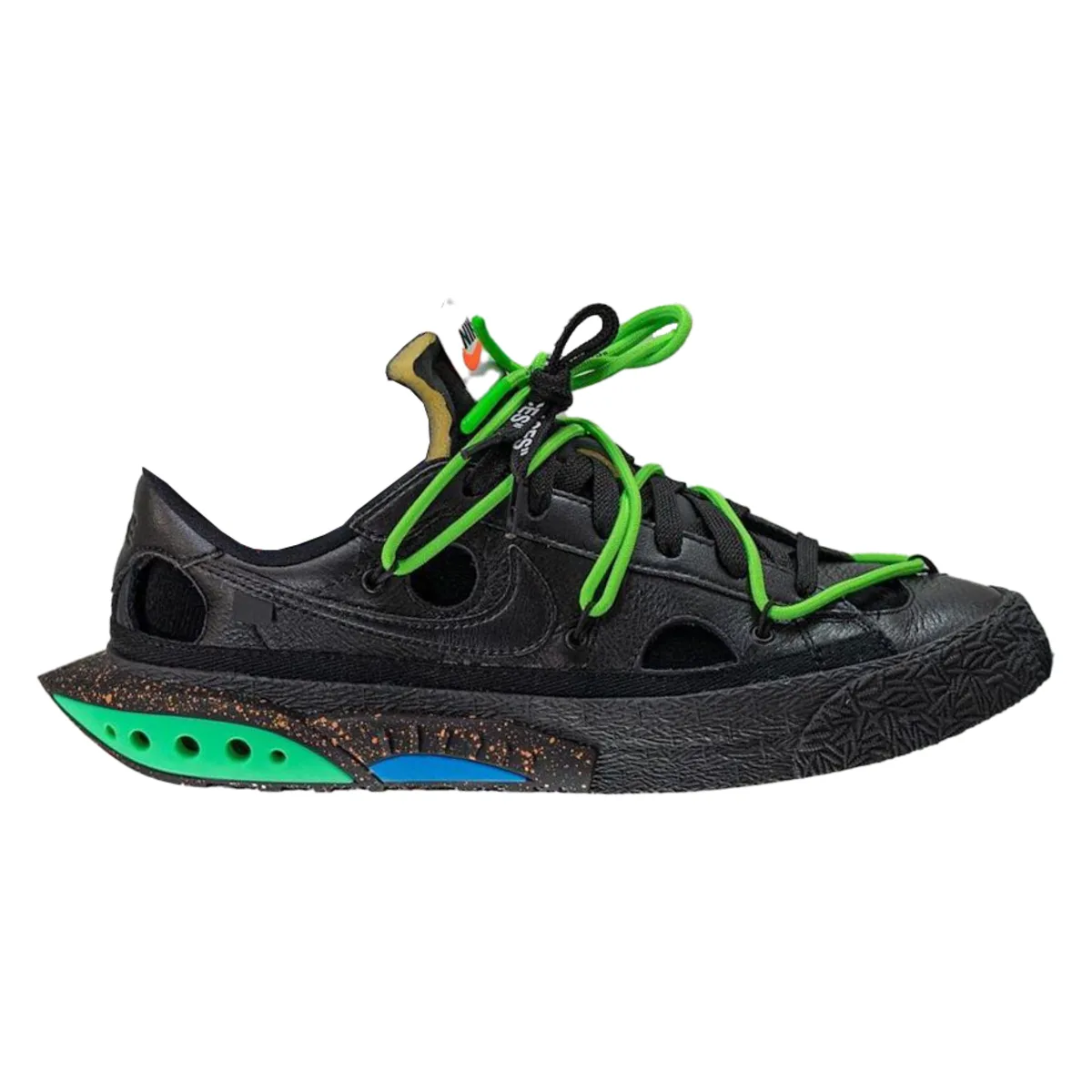 Off-White x Nike Blazer Low '77 "Black and Electro Green"