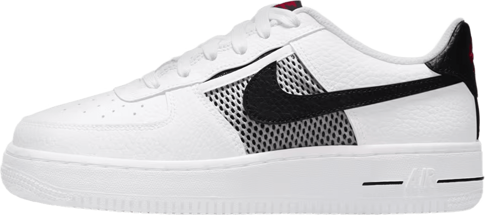 Nike Air Force 1 Low Mesh Pocket White Black (GS)