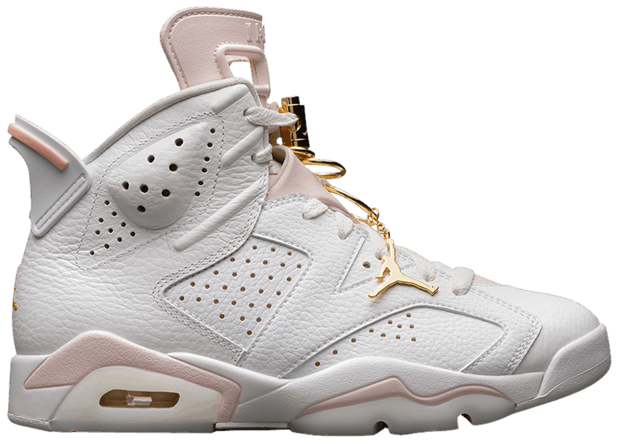 nike air jordan 6 retro gold hoops women's