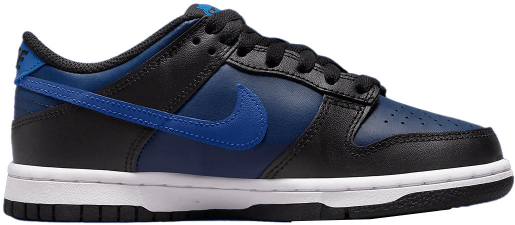 nike dunk low black and blue