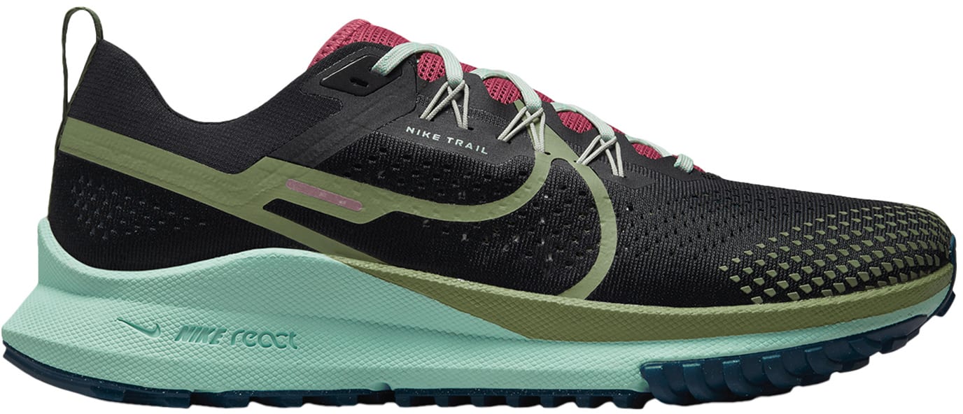 Nike React Pegasus Trail 4 Black Mint Foam Alligator