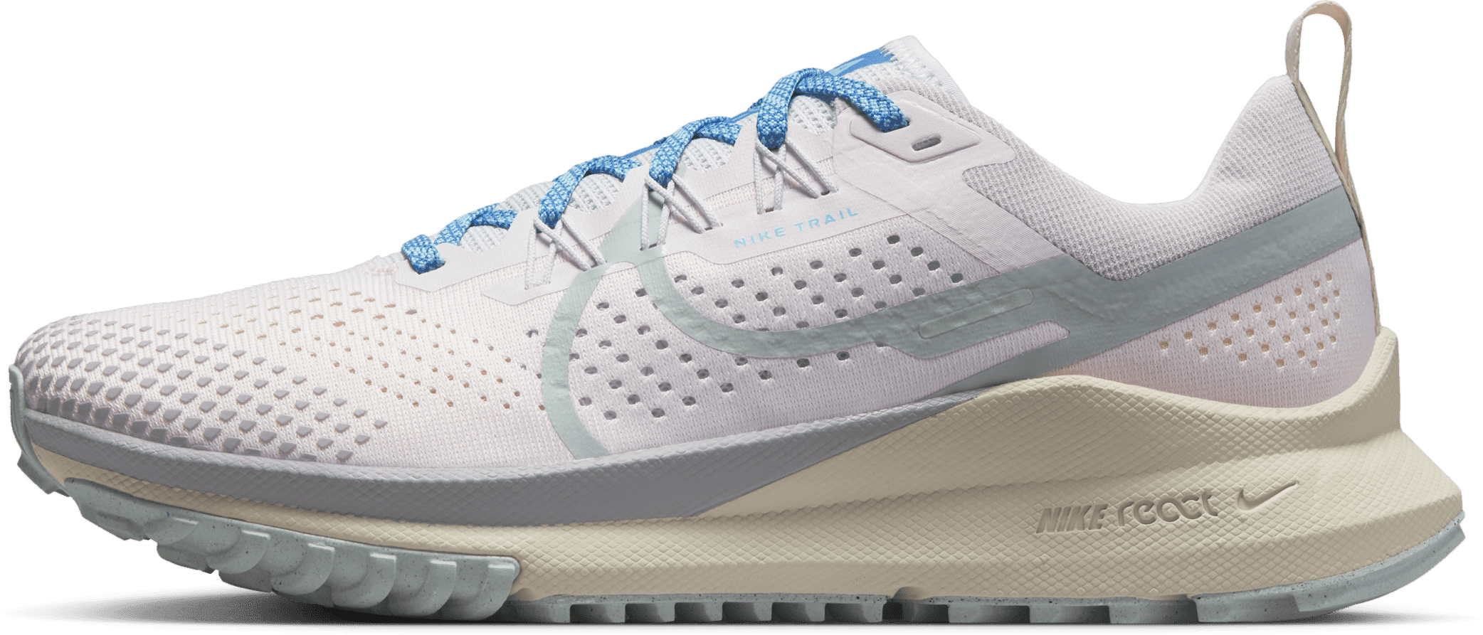 Nike React Pegasus Trail 4 Pearl Pink Football Grey Baltic Blue Wolf Grey (W)