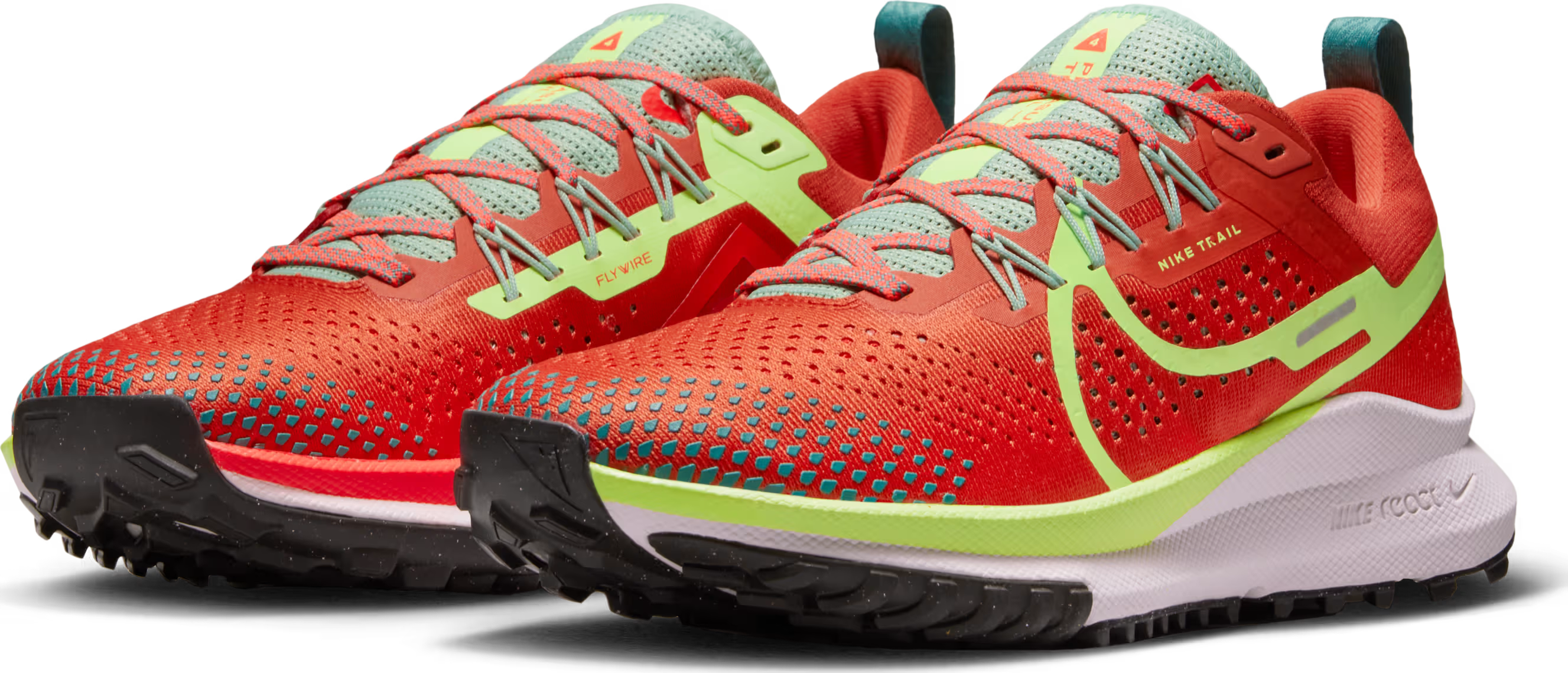 Nike React Pegasus Trail 4 Mantra Orange Enamel Green Bicoastal Ghost Green (Women's)