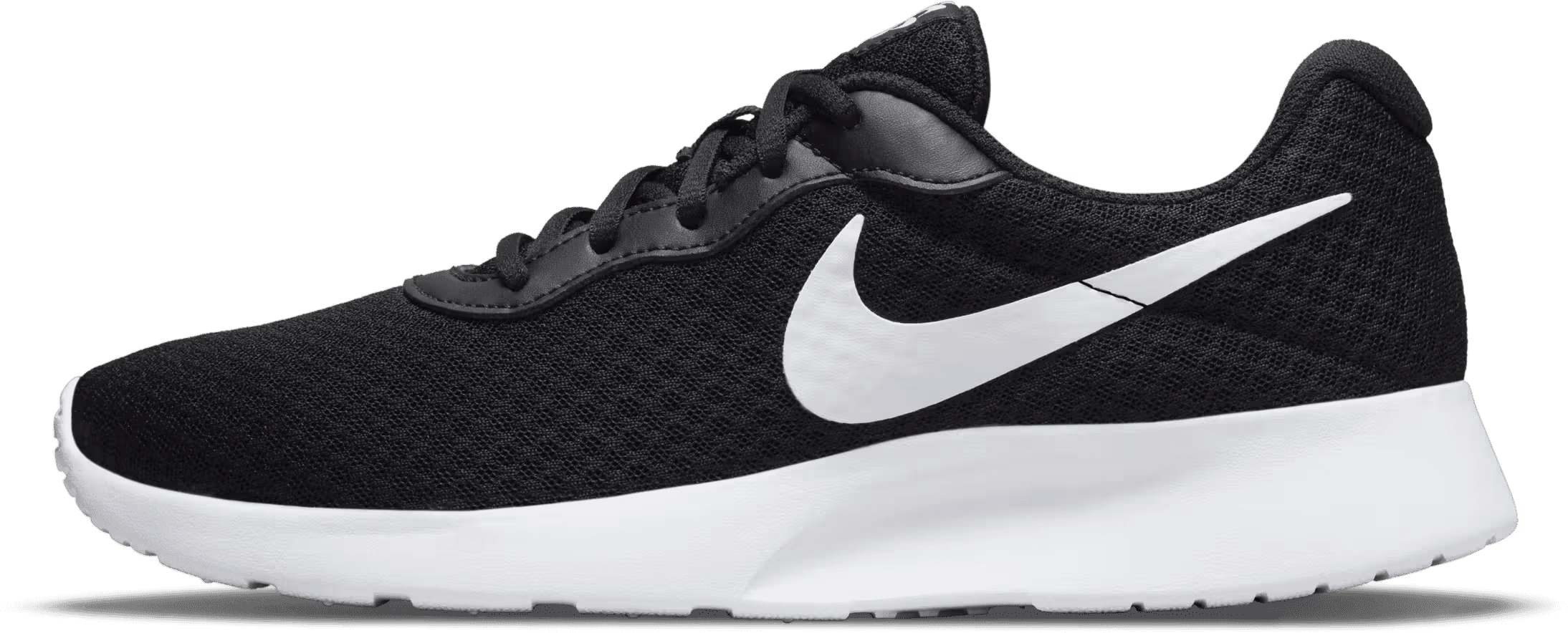 Nike Tanjun Black White Barely Volt (Women's)