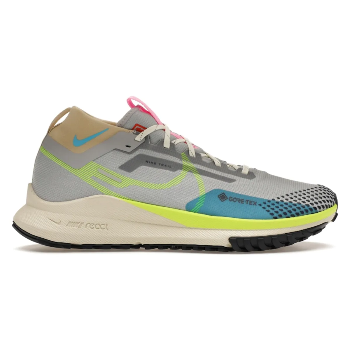 Nike React Pegasus Trail 4 Gore-Tex Wolf Grey Volt