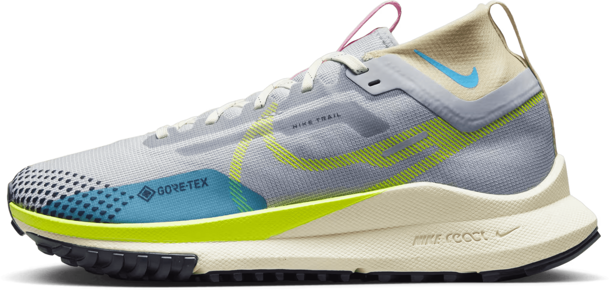 Nike React Pegasus Trail 4 Gore-Tex Wolf Grey Volt (Women's)