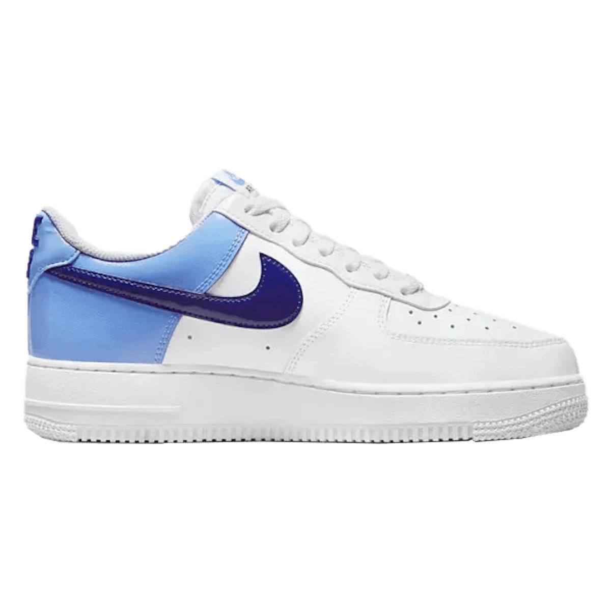 Nike Air Force 1 Low Patent Swoosh "White/University Blue"