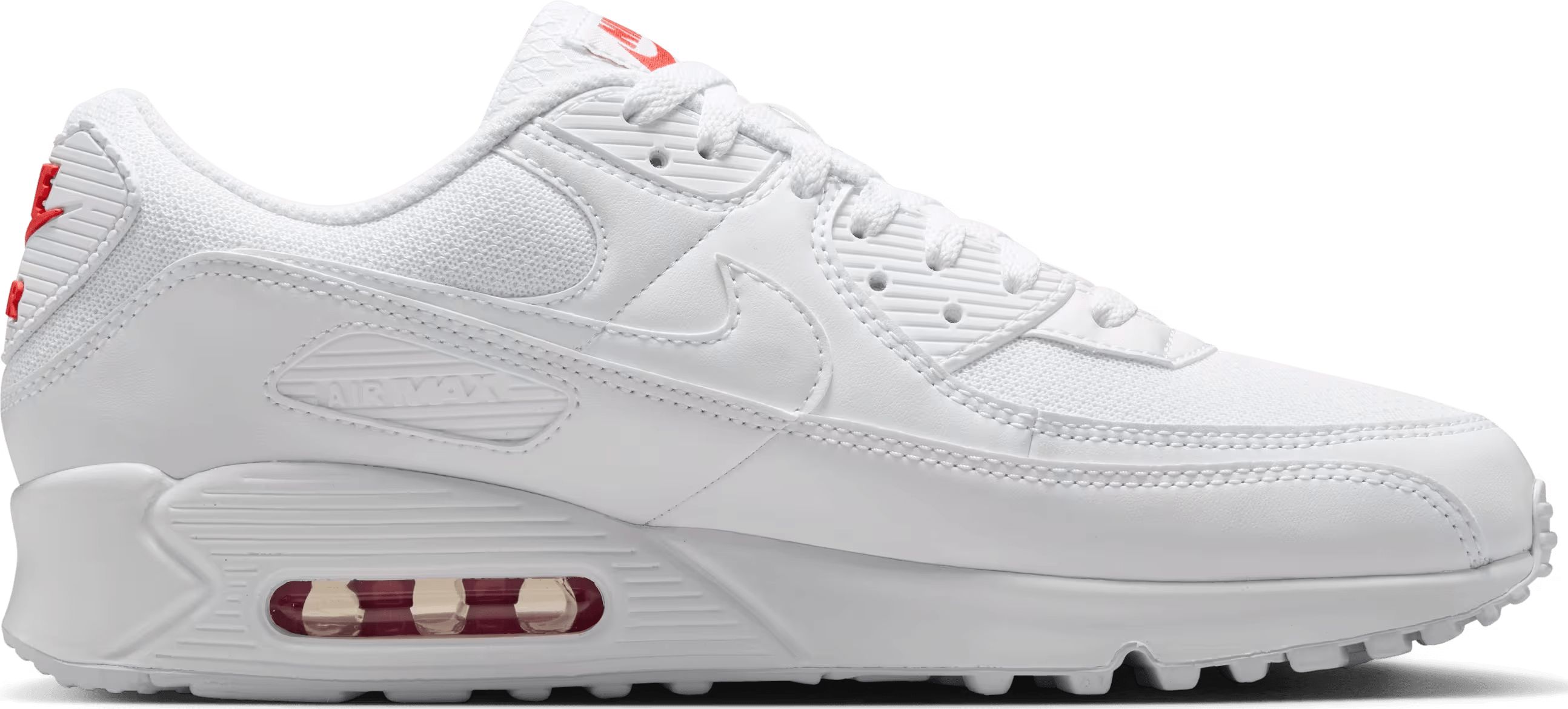 Nike Air Max 90 "White Light Crimson"
