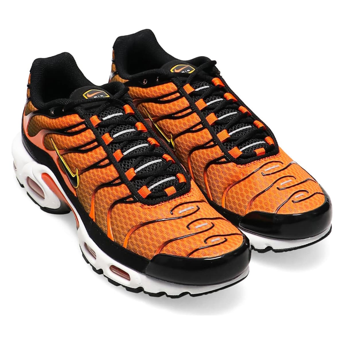 Nike trainers black and orange discount