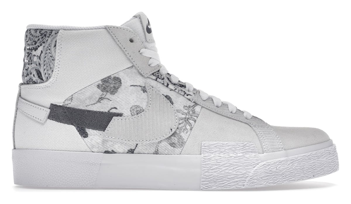 Nike SB Zooom Blazer Mid Edge Floral White Grey