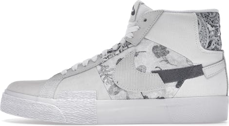 Nike SB Zooom Blazer Mid Edge Floral White Grey