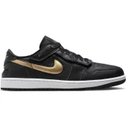 Air Jordan 1 Low FlyEase "Black Metallic Gold"