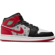Jordan 1 Mid SE Ugly Christmas Sweater (GS)