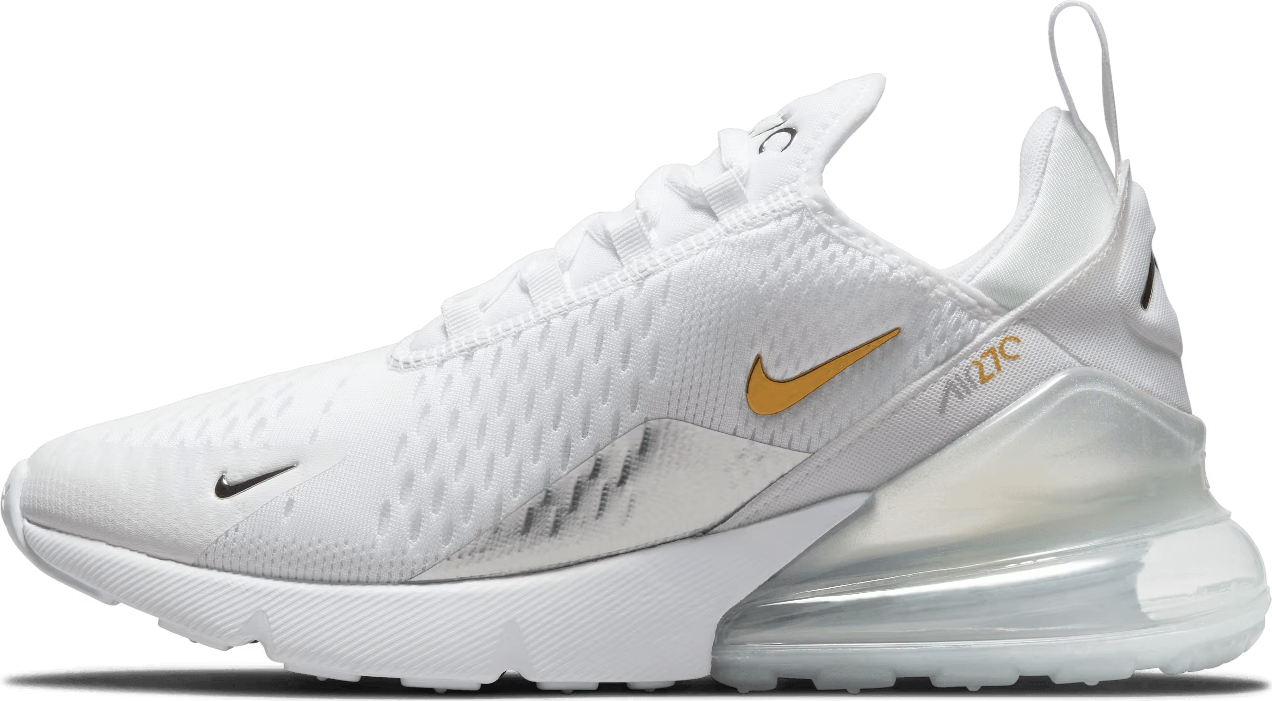 Nike Air Max 270 White Metallic Gold (W)