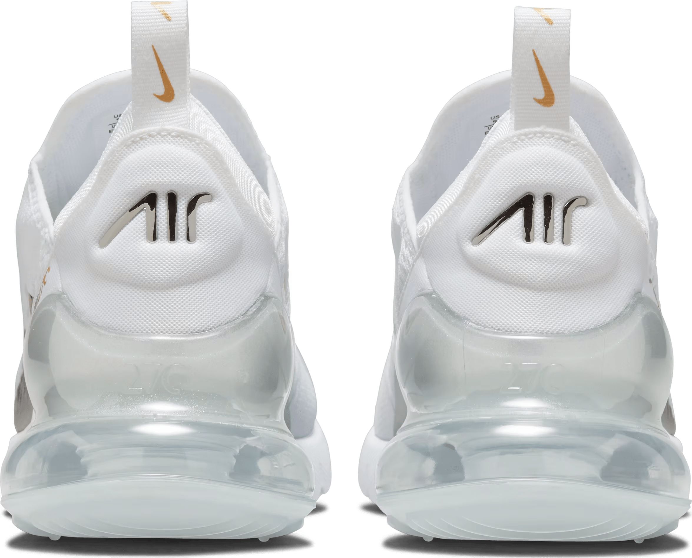 Nike Air Max 270 White Metallic Gold (W)