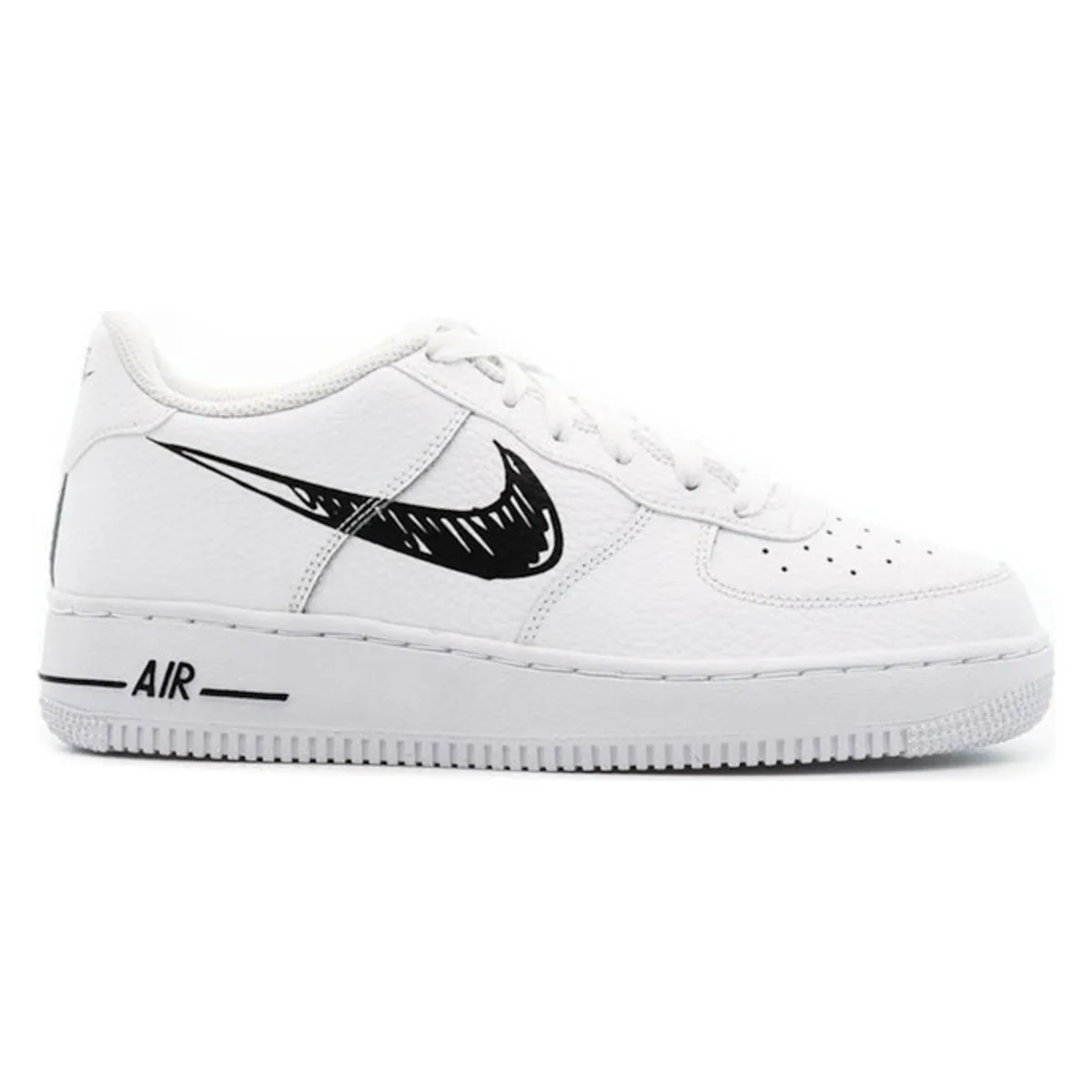 Nike Air Force 1 Low Sketch White Black (GS)